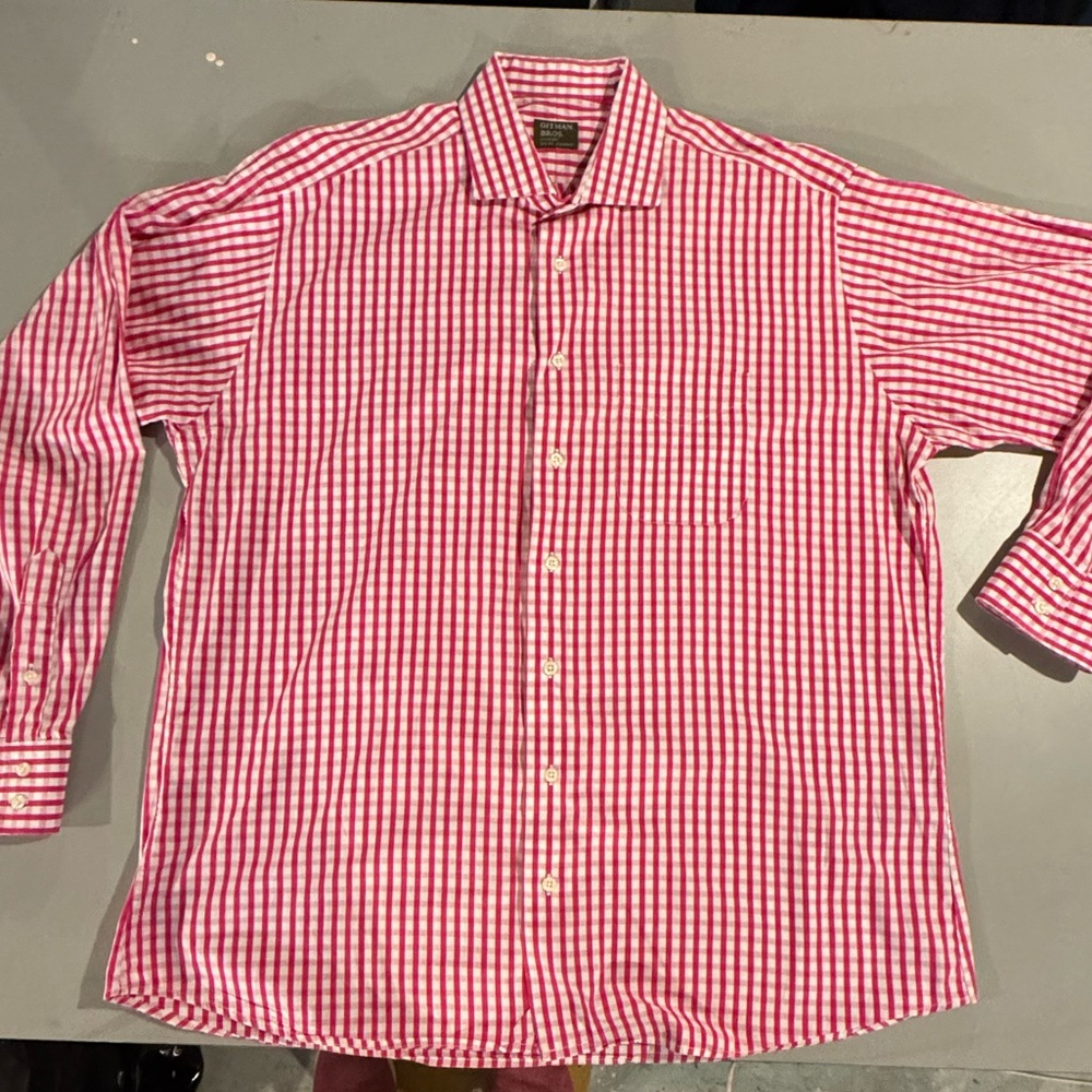 Gitman Brothers Pink Gingham Button-Down Shirt
